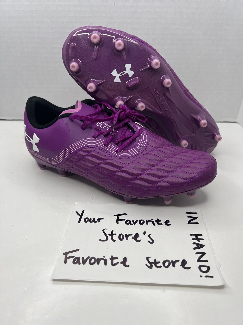 Under Armour Magnetico Pro 3 FG Soccer Cleats Mystic Magenta 3027038-500 Sz 13